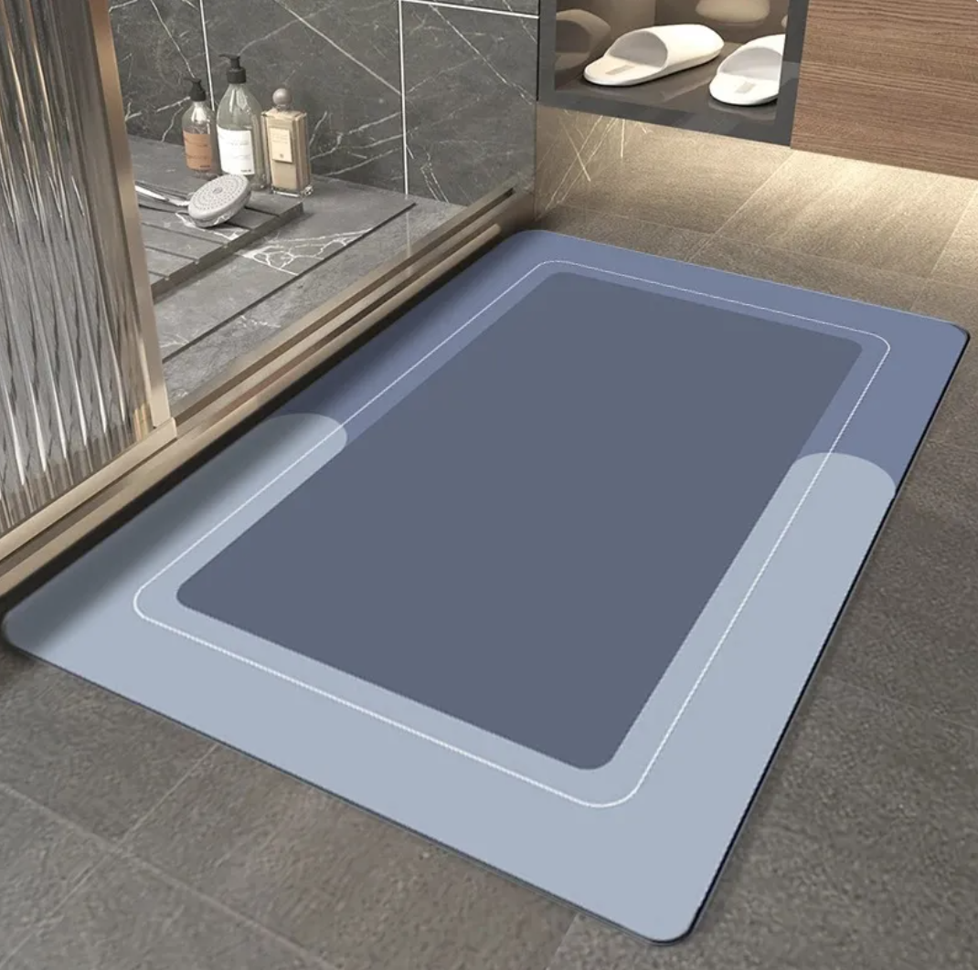Modern Diatom Ooze Bathroom Floor Mat
